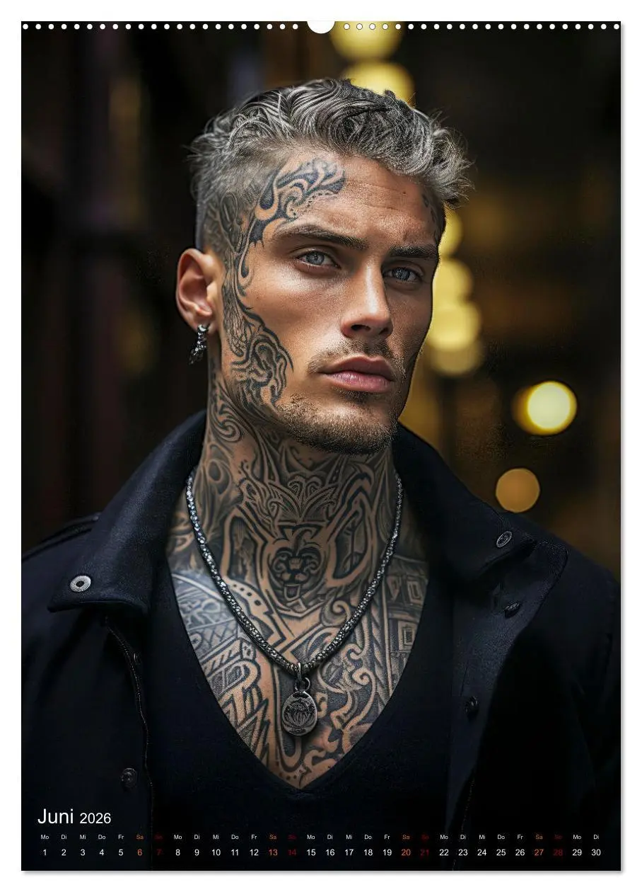 Bild: 9783516305777 | Tattoos Kunst auf der Haut (Wandkalender 2026 DIN A2 hoch),...