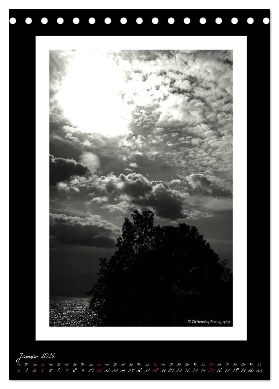 Bild: 9783516475777 | Lichtermeer (Tischkalender 2026 DIN A5 hoch), CALVENDO Monatskalender