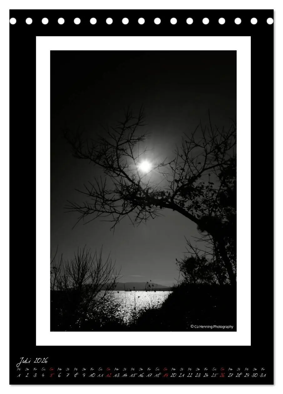 Bild: 9783516475777 | Lichtermeer (Tischkalender 2026 DIN A5 hoch), CALVENDO Monatskalender
