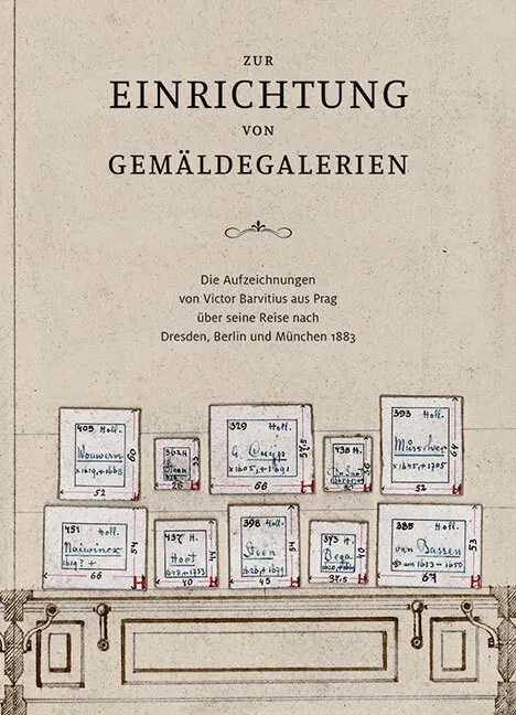 Cover: 9783954985777 | Zur Einrichtung von Gemäldegalerien | Dresden (u. a.) | Taschenbuch