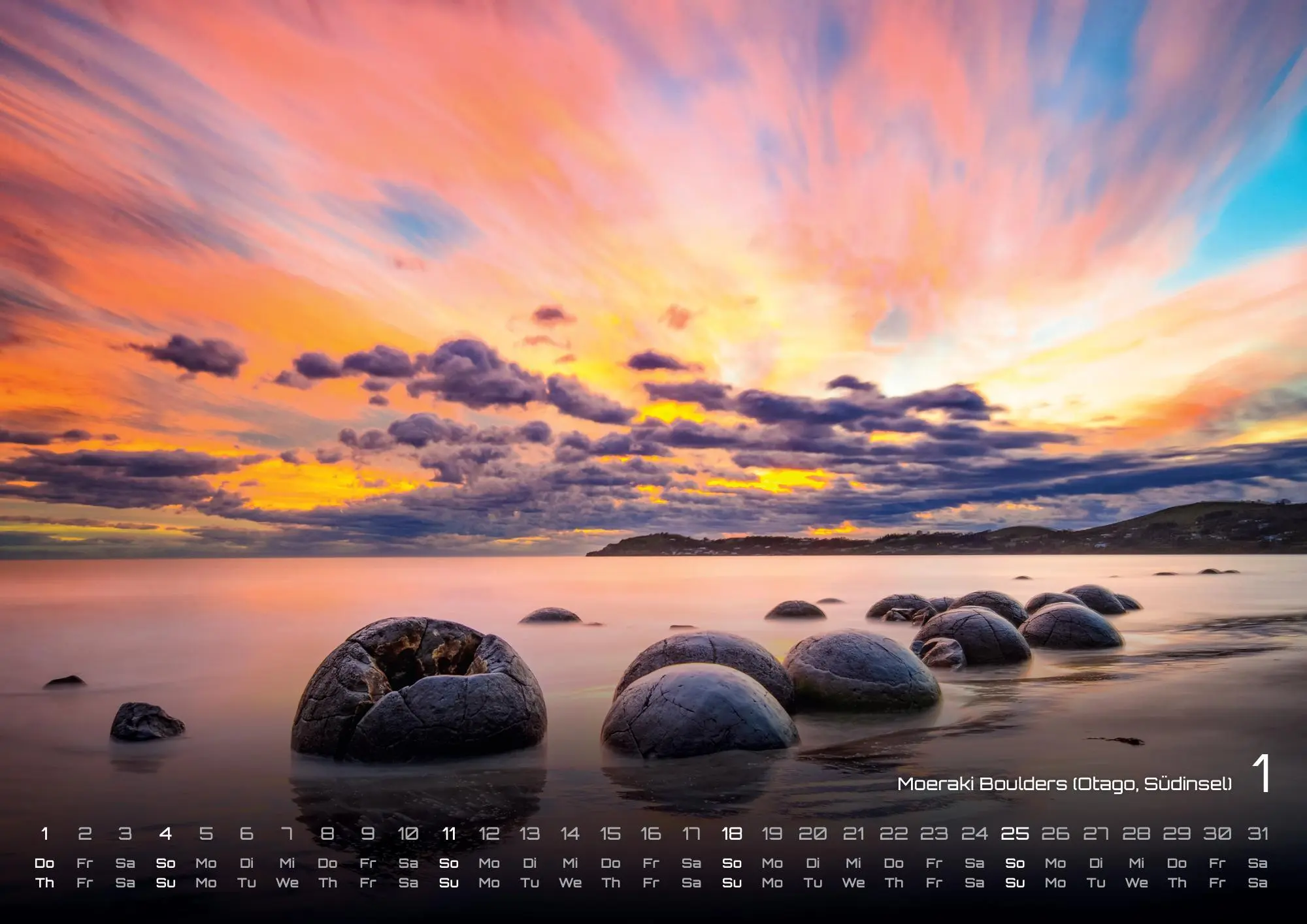 Bild: 9783986735777 | Neuseeland - Das Land der langen weißen Wolke - 2026 - Kalender DIN A2