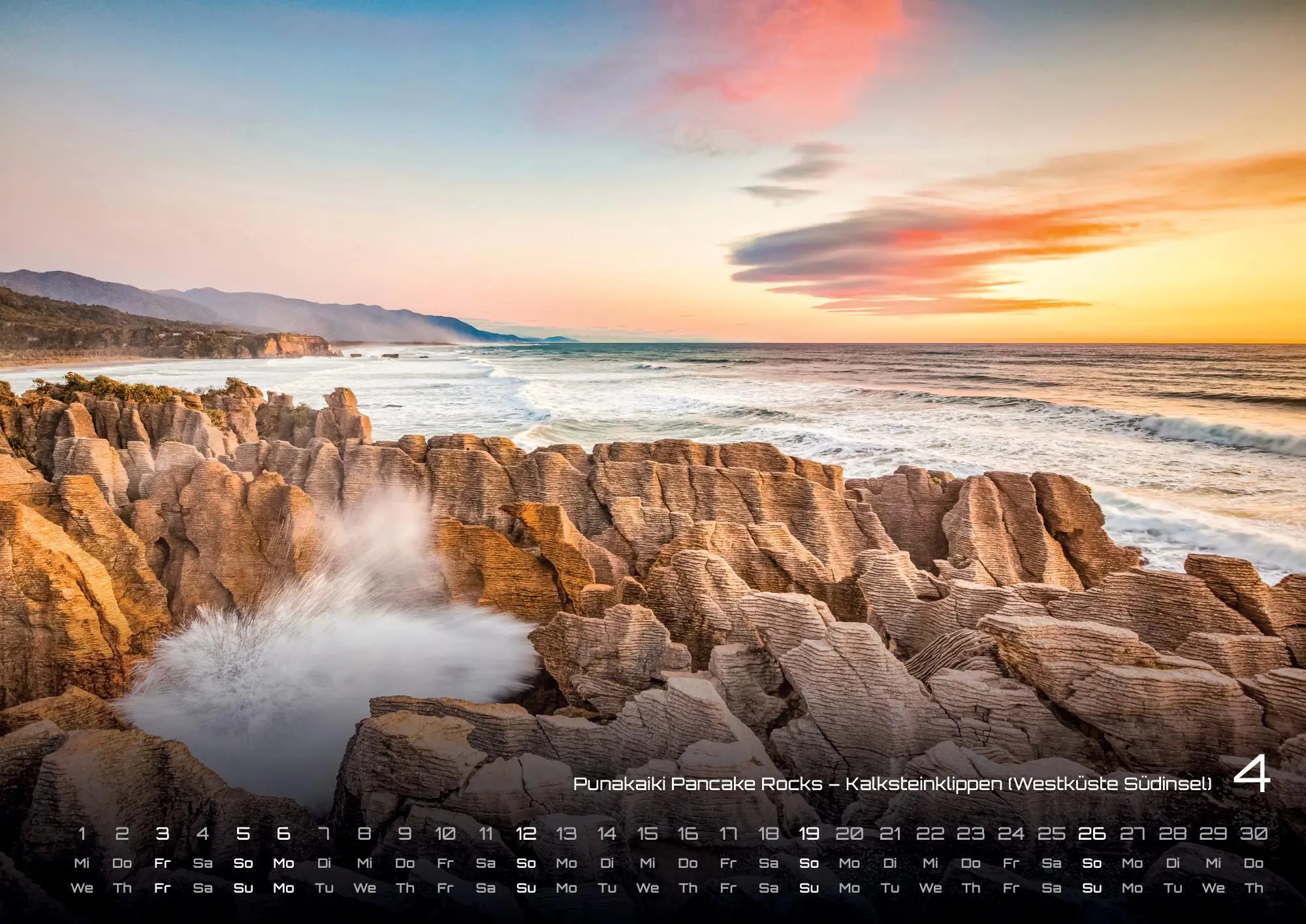 Bild: 9783986735777 | Neuseeland - Das Land der langen weißen Wolke - 2026 - Kalender DIN A2