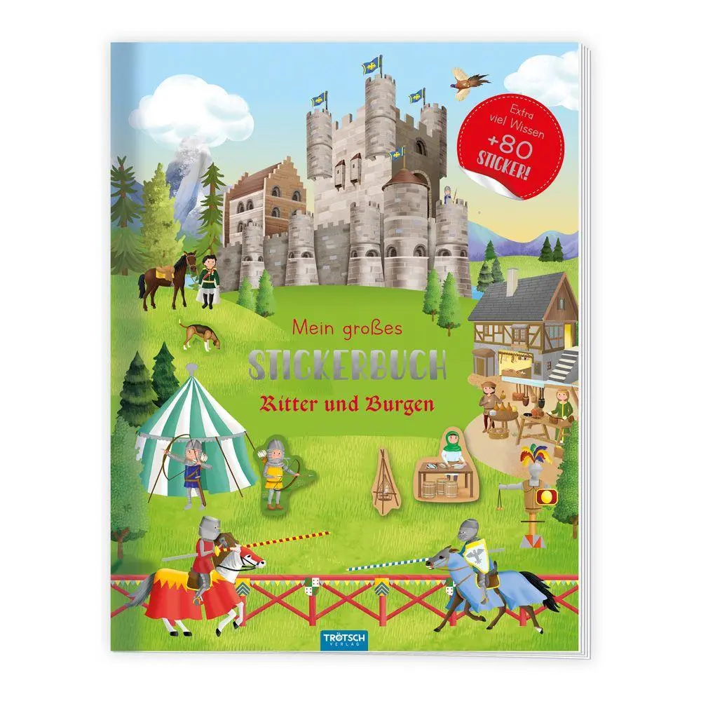 Cover: 9783988025777 | TRÖTSCH - Stickerbuch Mein großes Stickerbuch Ritter und Burgen | KG