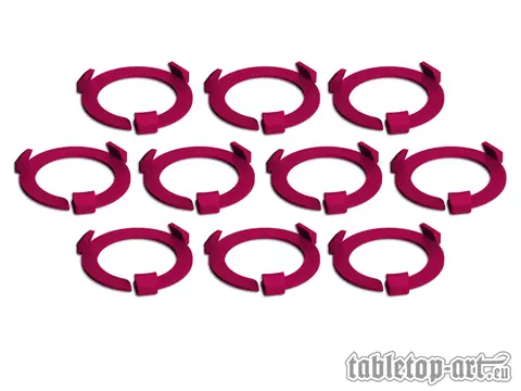 Cover: 704270725877 | Squad Marker - 32mm Magenta (10) | Tabletop-Art | EAN 704270725877