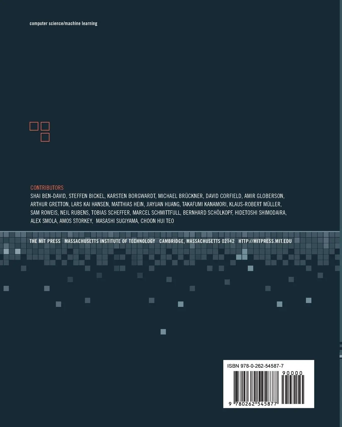 Rückseite: 9780262545877 | Dataset Shift in Machine Learning | Joaquin Quinonero-Candela (u. a.)