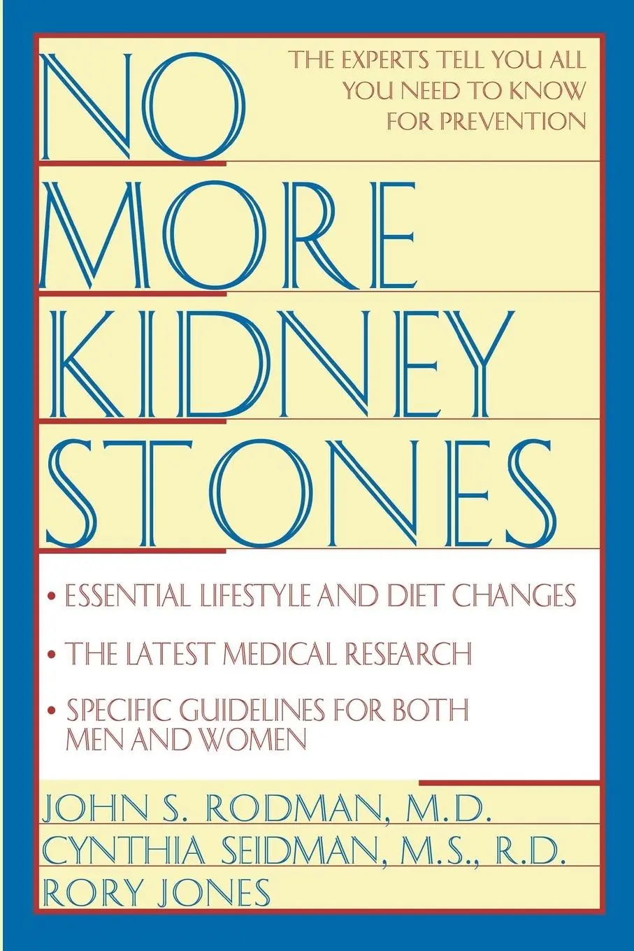 Cover: 9780471125877 | No More Kidney Stones | John S Rodman (u. a.) | Taschenbuch | Englisch