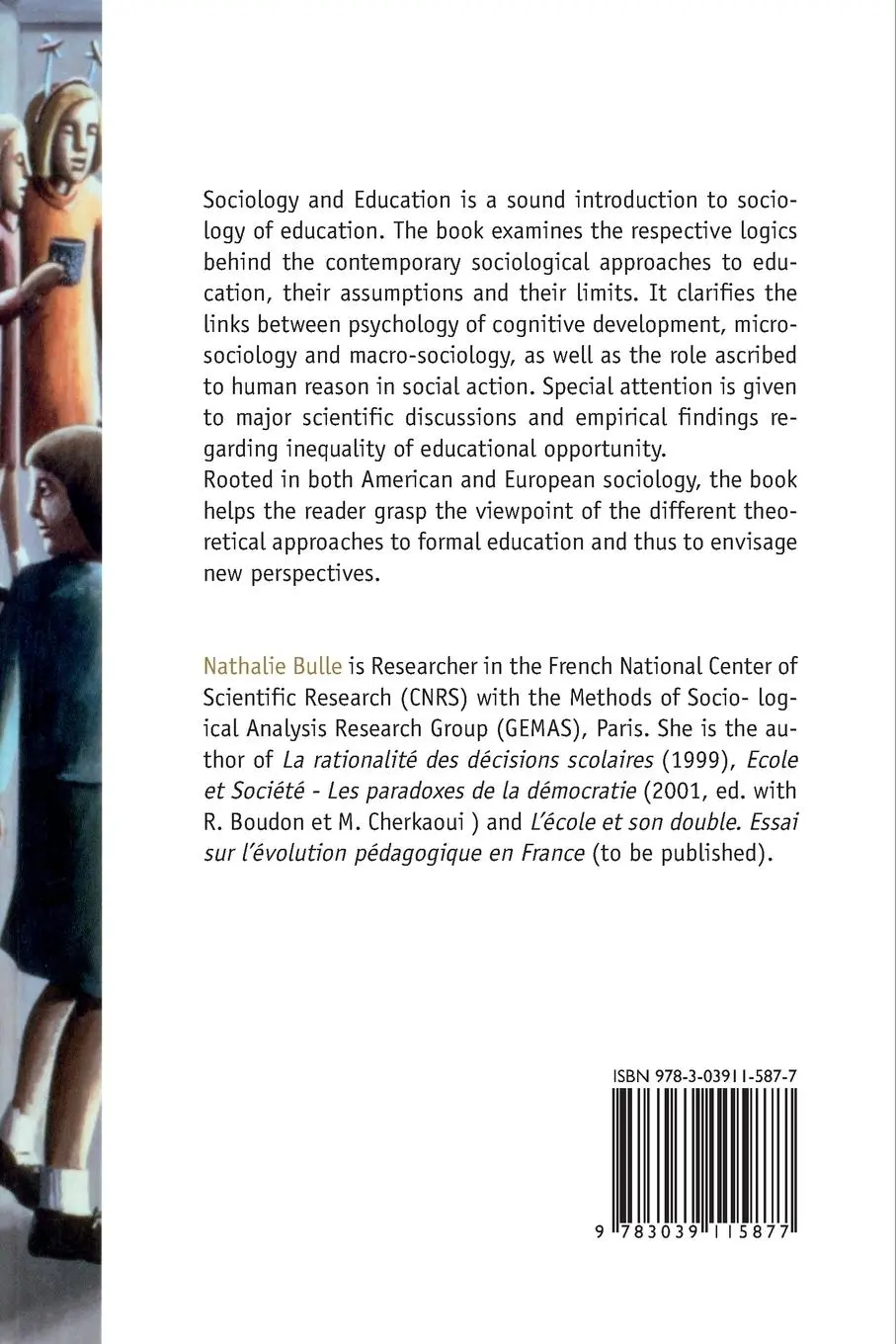 Rückseite: 9783039115877 | Sociology and Education | Issues in Sociology of Education | Bulle