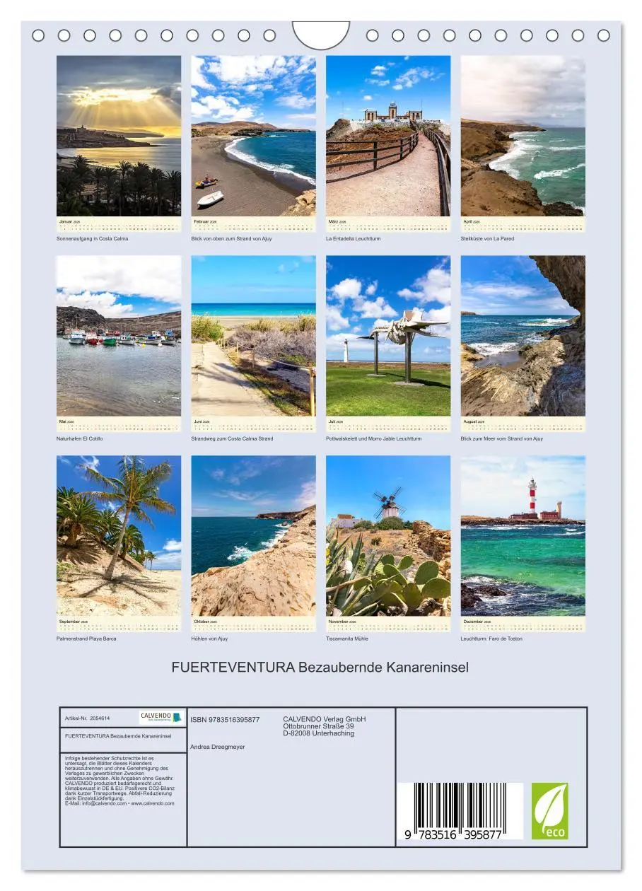Bild: 9783516395877 | FUERTEVENTURA Bezaubernde Kanareninsel (Wandkalender 2026 DIN A4...