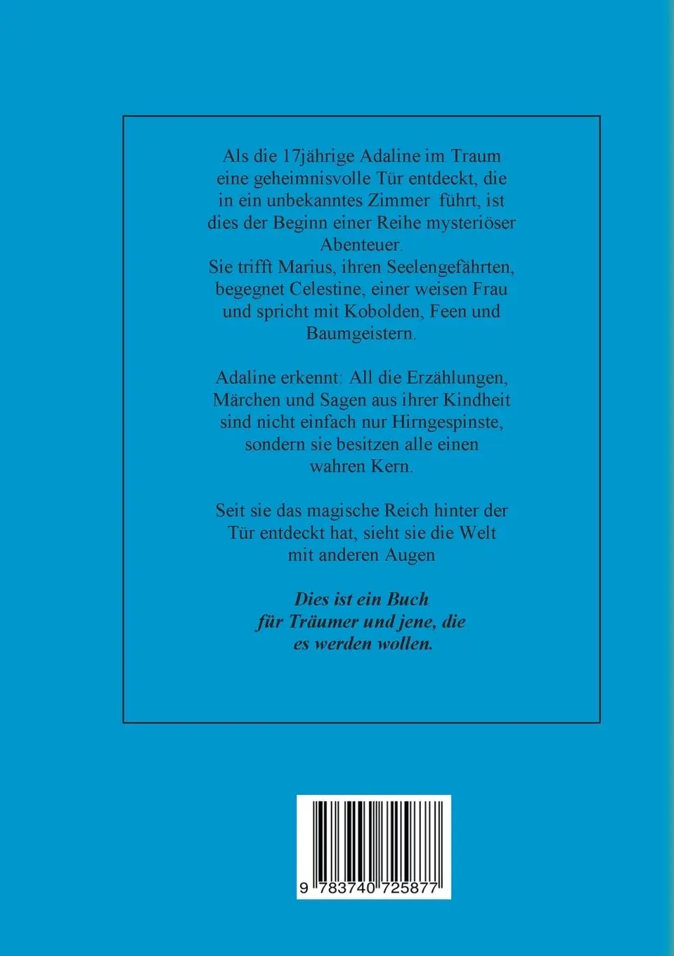 Rückseite: 9783740725877 | Adalines Wanderungen | Ein mystisches Tagebuch | Birgit Waßmann | Buch