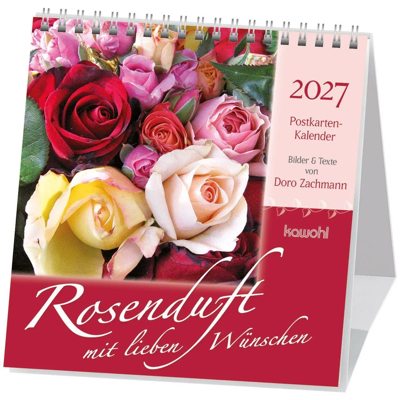 Cover: 9783754815977 | Rosenduft mit lieben Wünschen 2027 | Rosen-Postkarten-Kalender | 14 S.