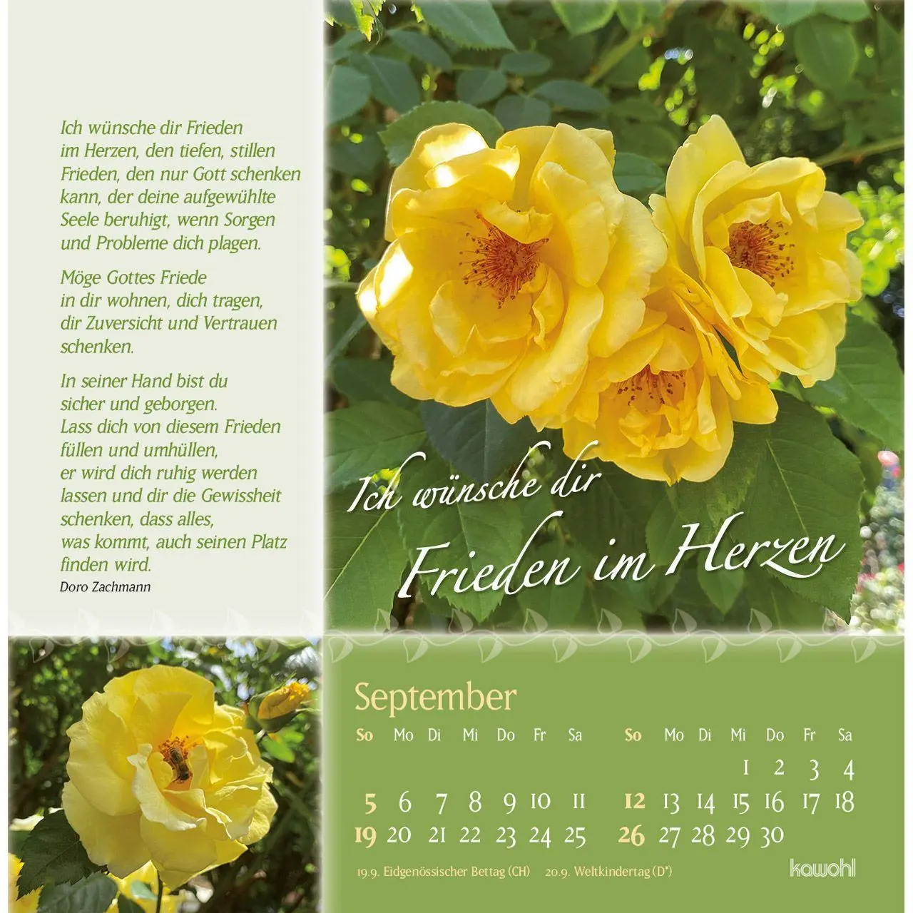 Bild: 9783754815977 | Rosenduft mit lieben Wünschen 2027 | Rosen-Postkarten-Kalender | 14 S.