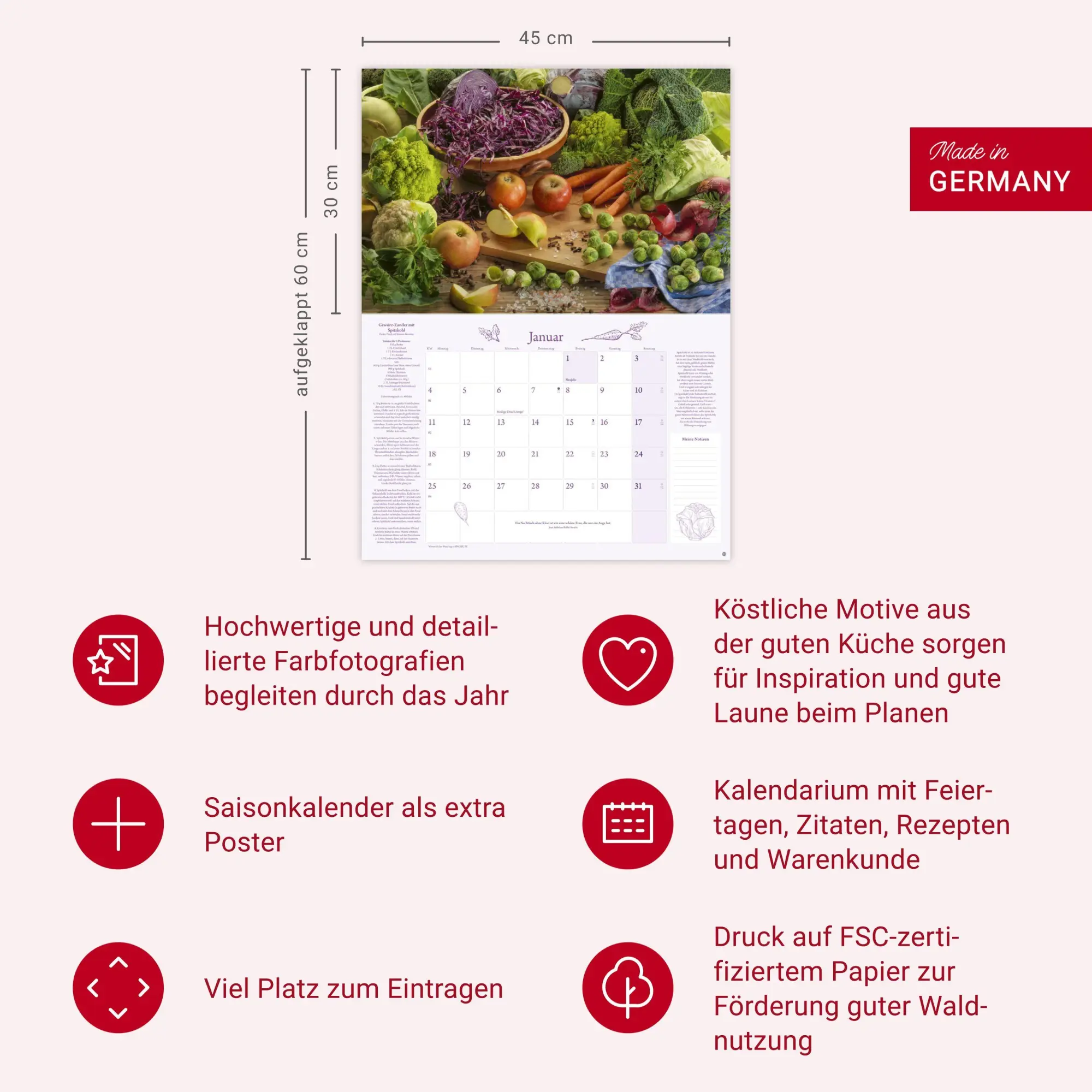 Bild: 9783756415977 | Küchenkalender Broschur XL 2027 | Heye | Kalender | 28 S. | Deutsch