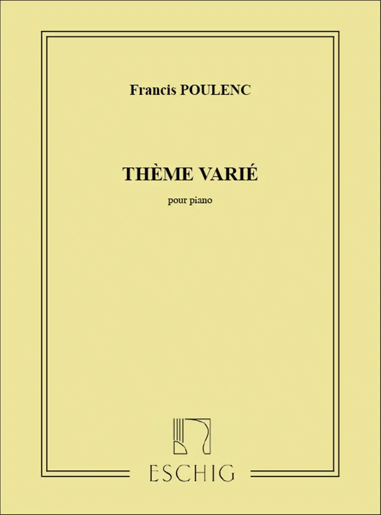 Cover: 9790045025977 | Thème varié für Klavier | Francis Poulenc | Buch | Max Eschig
