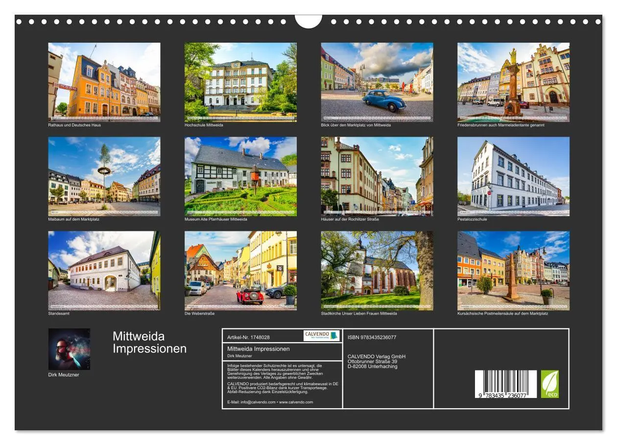 Bild: 9783435236077 | Mittweida Impressionen (Wandkalender 2025 DIN A3 quer), CALVENDO...