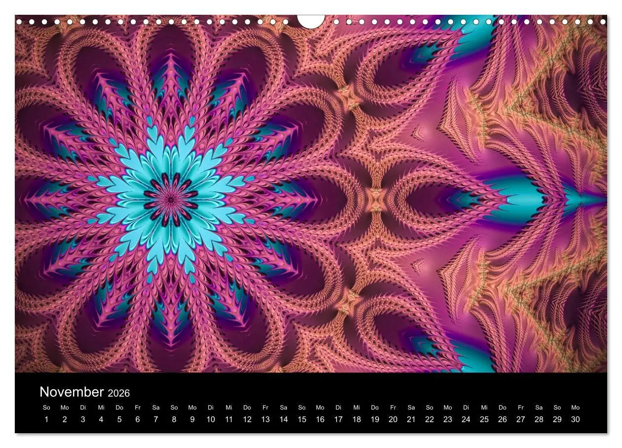 Bild: 9783457876077 | mandala-art (Wandkalender 2026 DIN A3 quer), CALVENDO Monatskalender