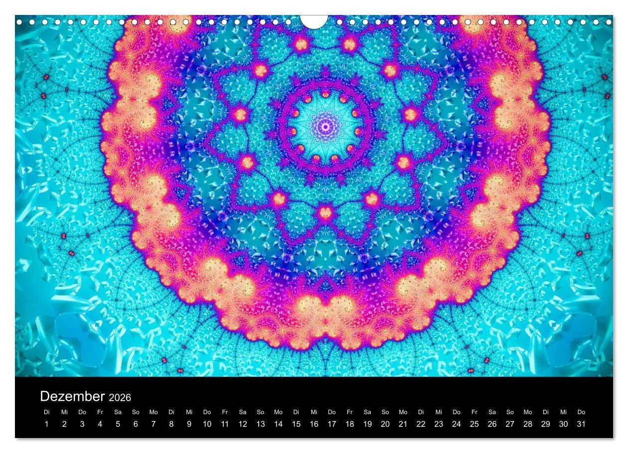 Bild: 9783457876077 | mandala-art (Wandkalender 2026 DIN A3 quer), CALVENDO Monatskalender