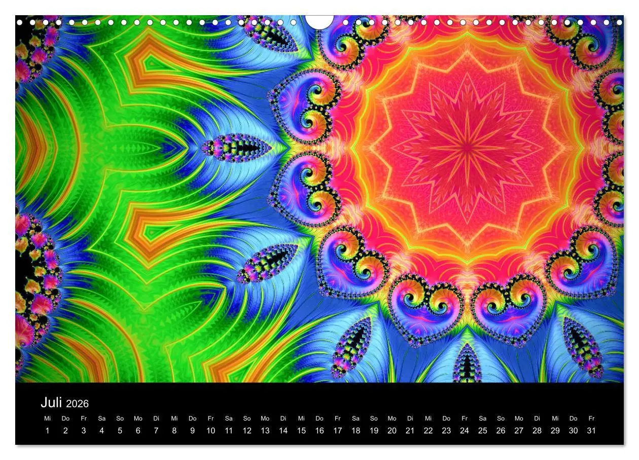 Bild: 9783457876077 | mandala-art (Wandkalender 2026 DIN A3 quer), CALVENDO Monatskalender