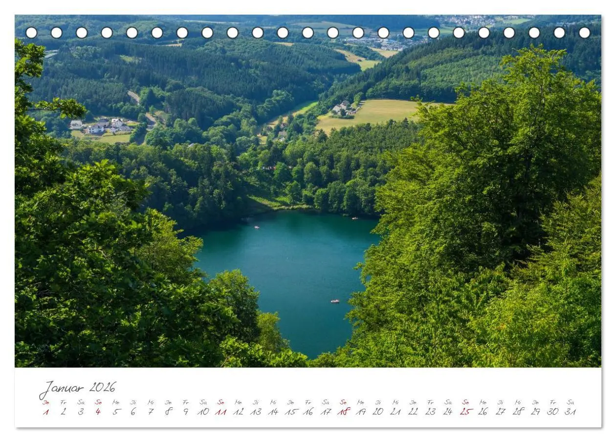 Bild: 9783516036077 | Erlebnis Eifel (Tischkalender 2026 DIN A5 quer), CALVENDO...
