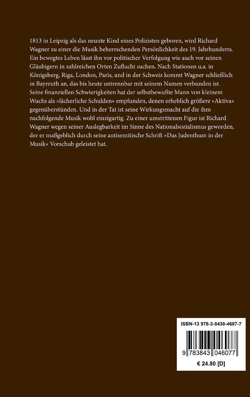 Rückseite: 9783843046077 | Oper und Drama | Richard Wagner | Buch | HC runder Rücken kaschiert