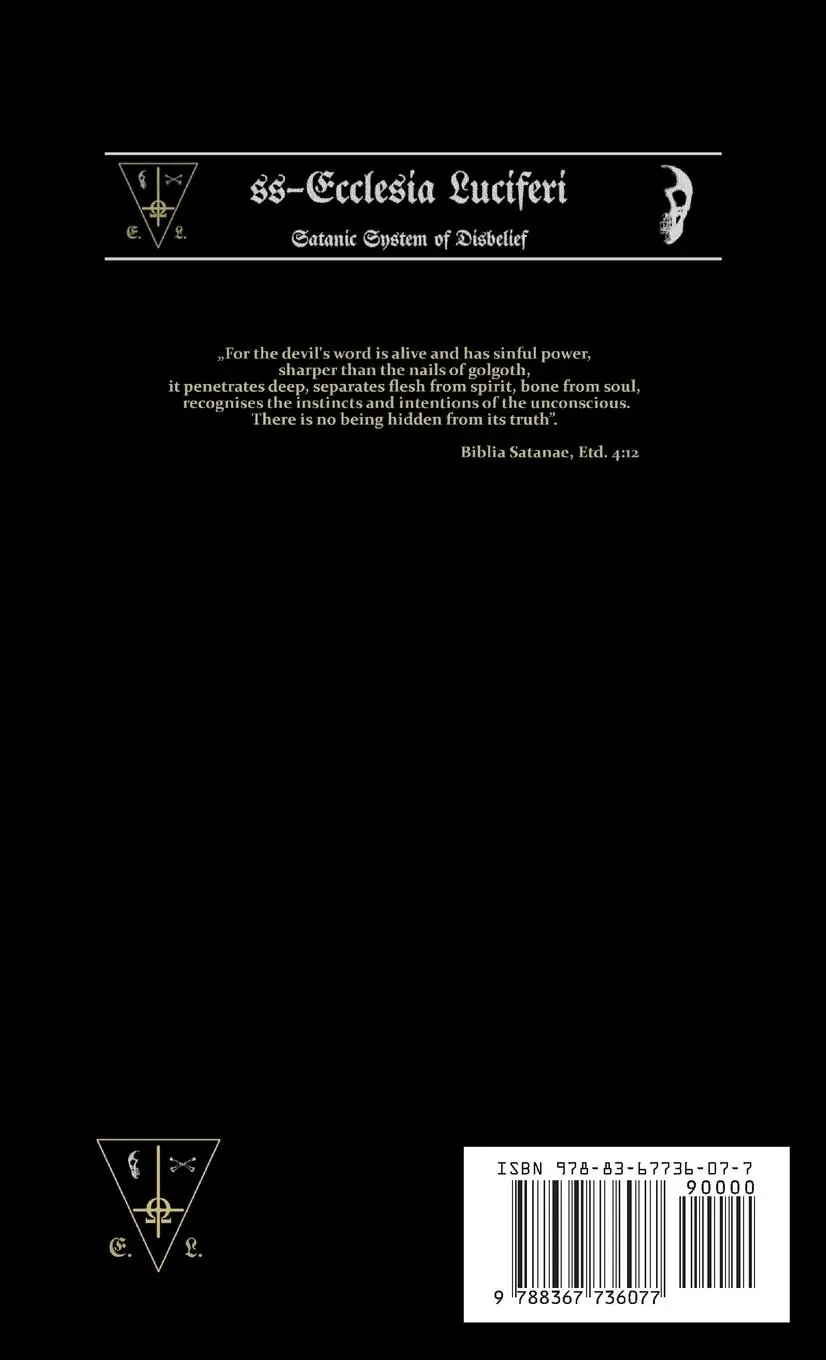 Rückseite: 9788367736077 | Biblia Satanae | Traditional Satanic Bible | Lcf Ns | Buch | Englisch
