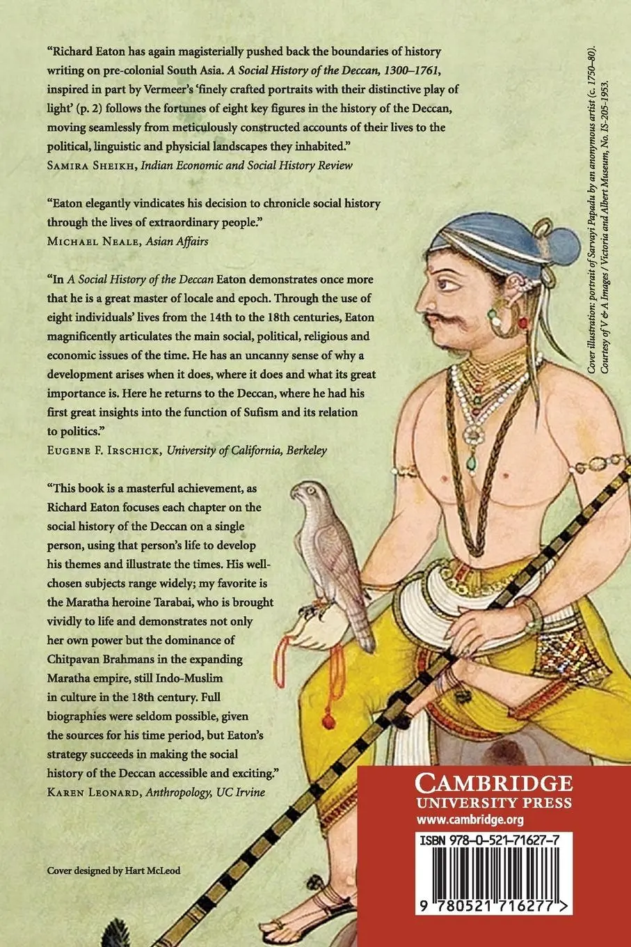 Rückseite: 9780521716277 | A Social History of the Deccan, 1300-1761 | Richard M. Eaton | Buch