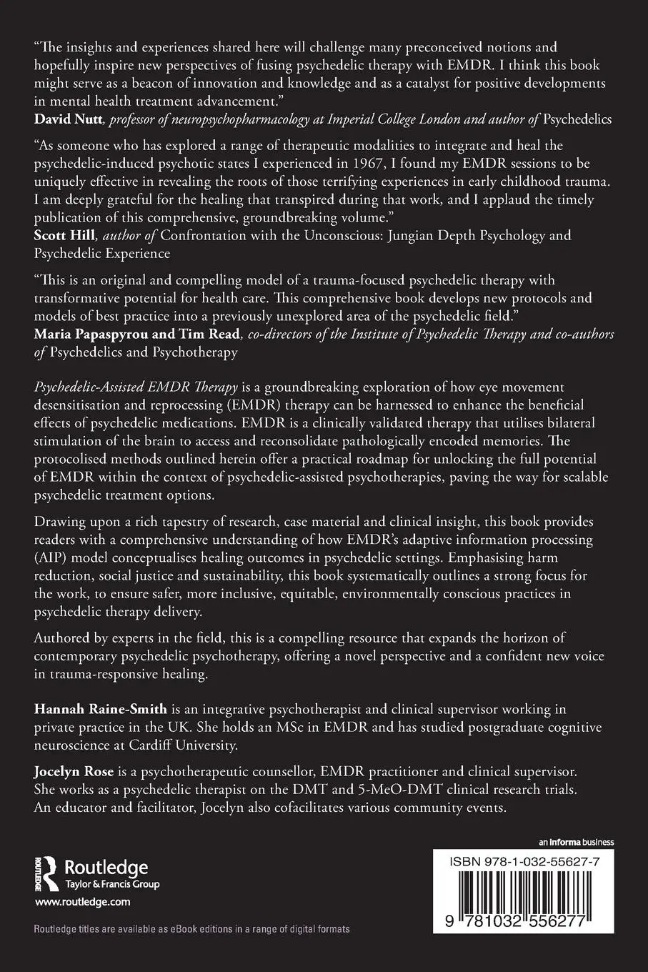 Rückseite: 9781032556277 | Psychedelic-Assisted EMDR Therapy | Hannah Raine-Smith (u. a.) | Buch