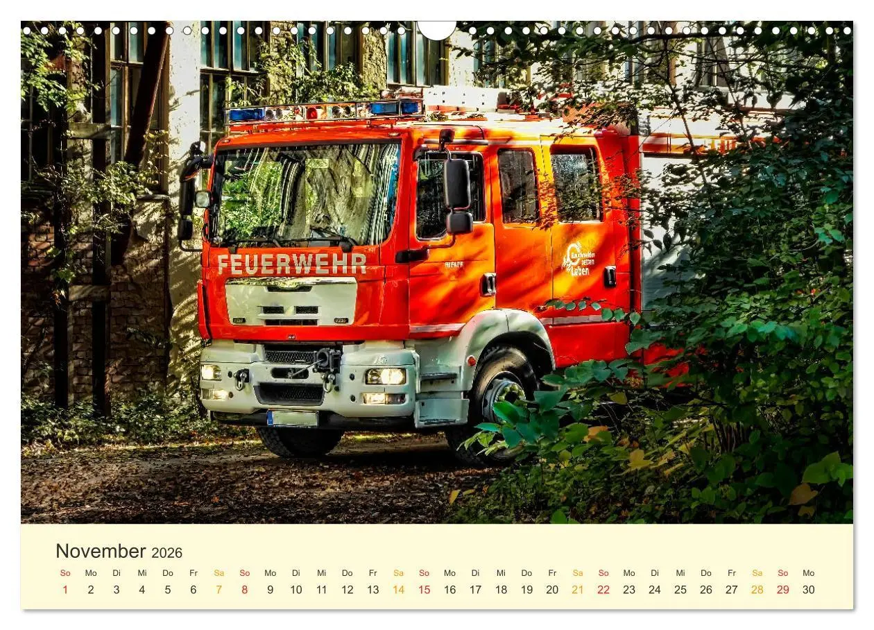 Bild: 9783457546277 | Feuerwehr - mein Kalender (Wandkalender 2026 DIN A3 quer), CALVENDO...