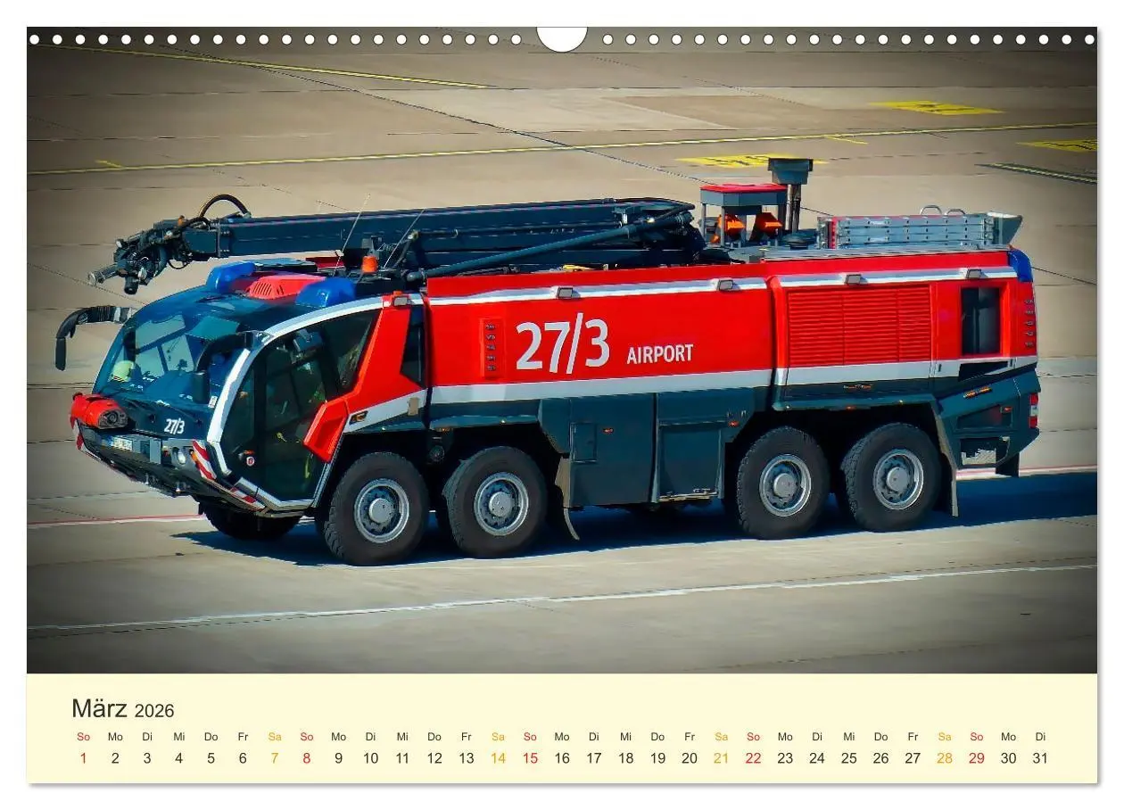 Bild: 9783457546277 | Feuerwehr - mein Kalender (Wandkalender 2026 DIN A3 quer), CALVENDO...