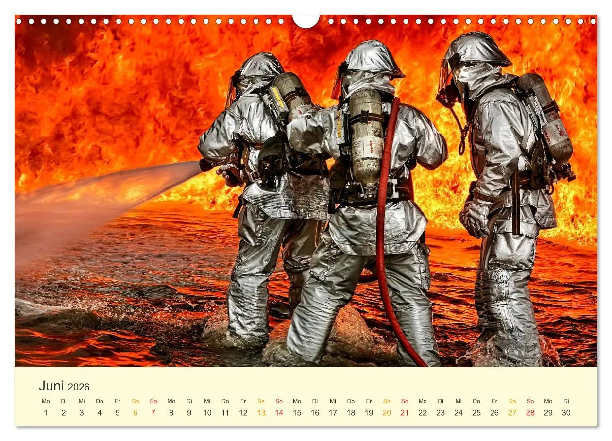 Bild: 9783457546277 | Feuerwehr - mein Kalender (Wandkalender 2026 DIN A3 quer), CALVENDO...