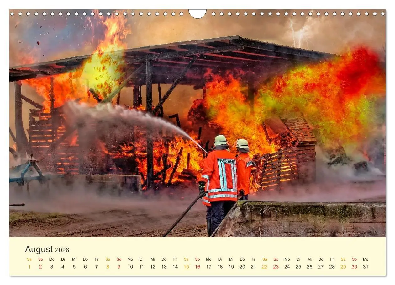 Bild: 9783457546277 | Feuerwehr - mein Kalender (Wandkalender 2026 DIN A3 quer), CALVENDO...