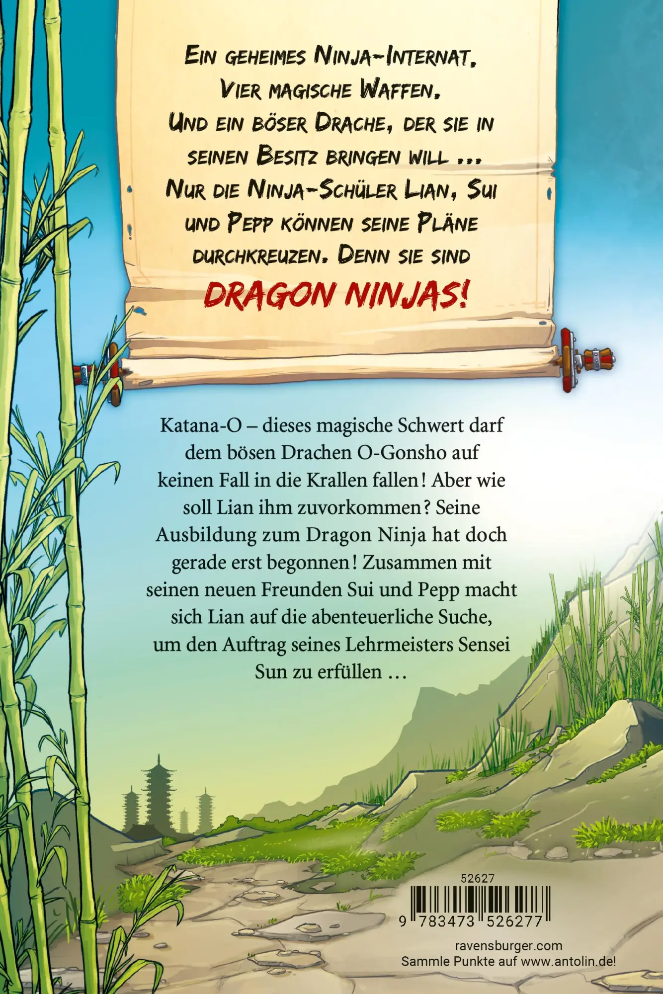 Rückseite: 9783473526277 | Dragon Ninjas, Band 1 - Der Drache der Berge | Michael Petrowitz