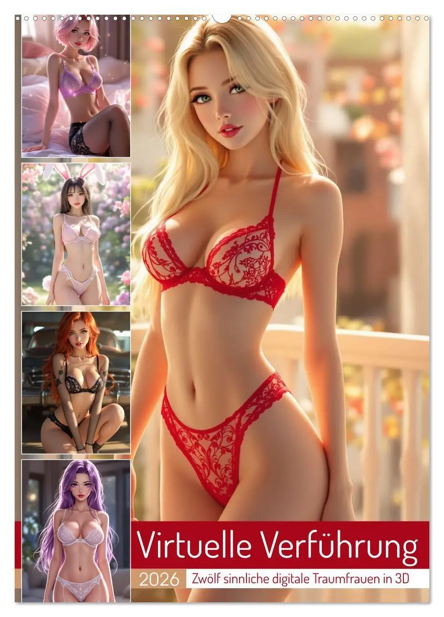 Cover: 9783516706277 | Virtuelle Verführung (Wandkalender 2026 DIN A2 hoch), CALVENDO...