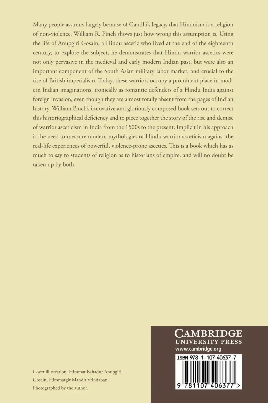 Rückseite: 9781107406377 | Warrior Ascetics and Indian Empires | William R. Pinch | Taschenbuch