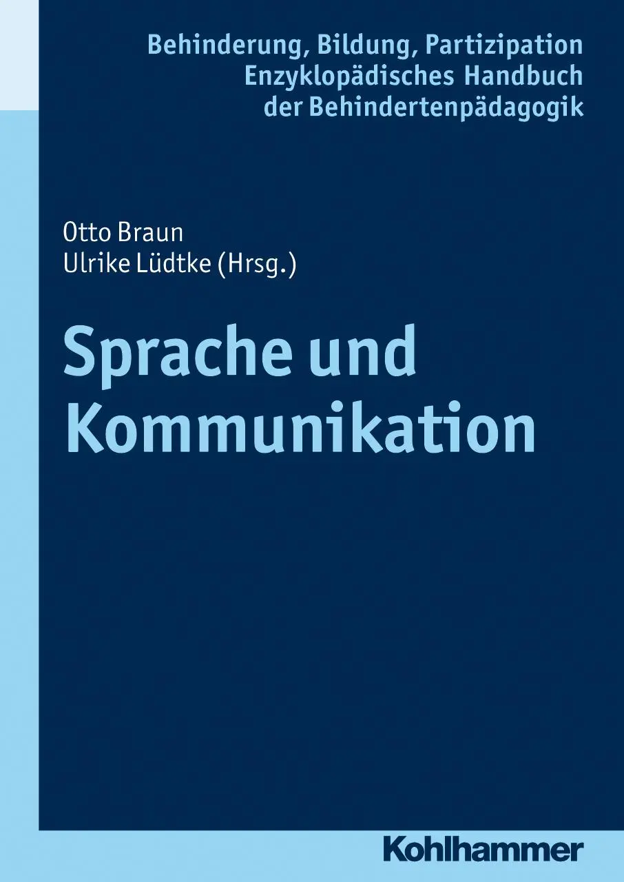 Cover: 9783170196377 | Sprache und Kommunikation | Otto Braun | Buch | 718 S. | Deutsch