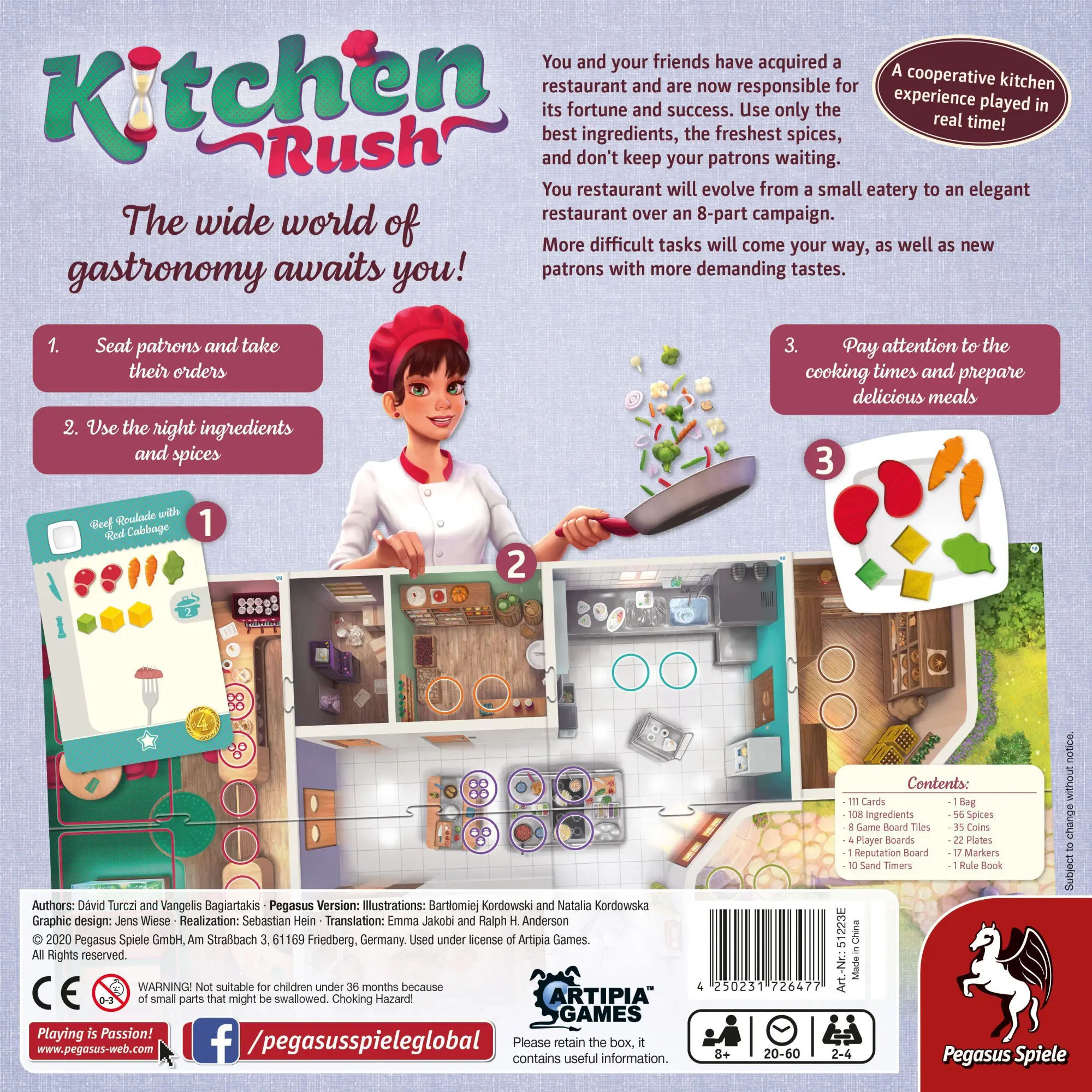 Bild: 4250231726477 | Kitchen Rush (English Edition) | David Turczi | Spiel | Brettspiel