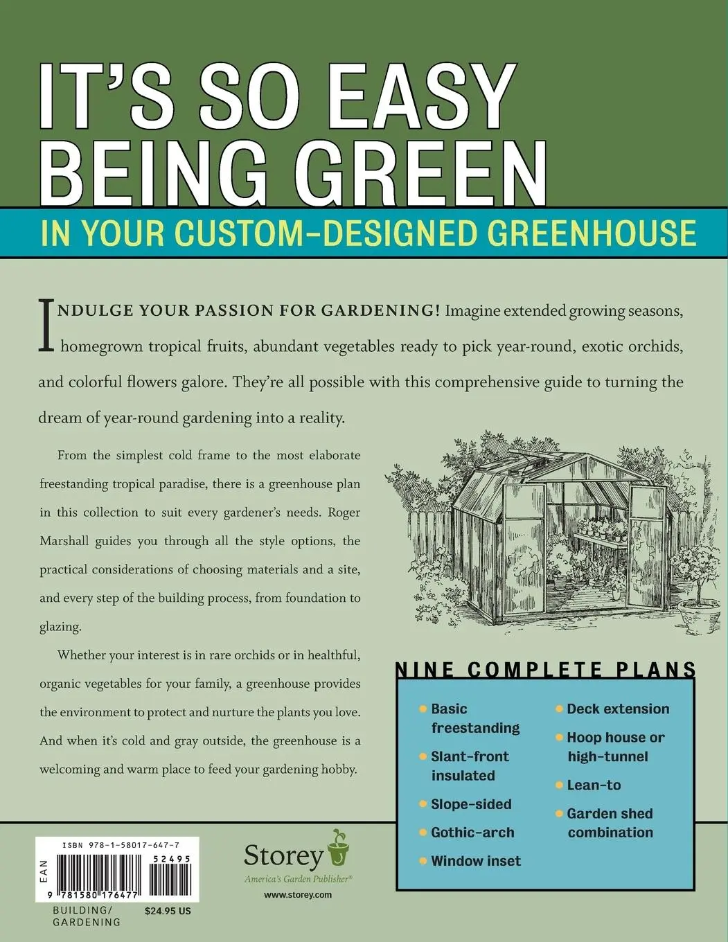 Rückseite: 9781580176477 | How to Build Your Own Greenhouse | Roger Marshall | Taschenbuch | 2006