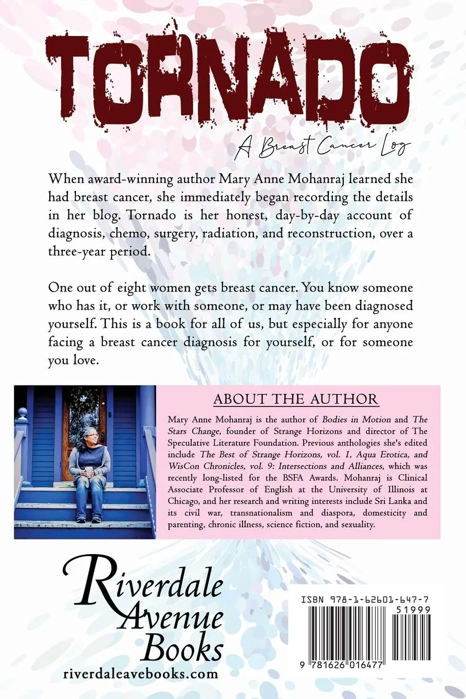 Rückseite: 9781626016477 | Tornado | A Breast Cancer Log | Mary Anne Mohanraj | Taschenbuch