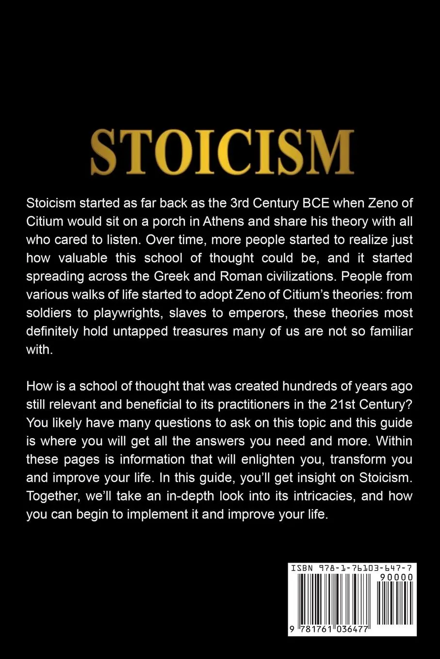 Rückseite: 9781761036477 | Stoicism | A Comprehensive Guide To Stoicism and Stoic Philosophy