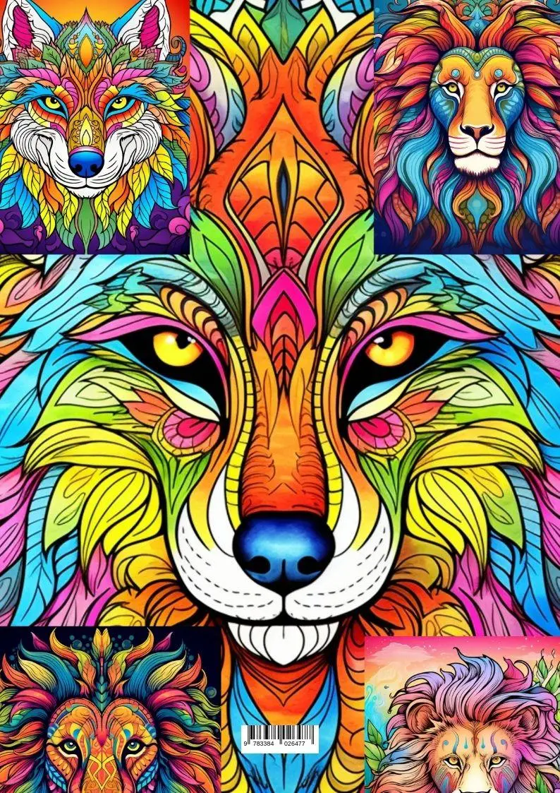 Rückseite: 9783384026477 | Mandala Tiere | 100 Ausmalbilder | Diana Kluge | Taschenbuch | 204 S.