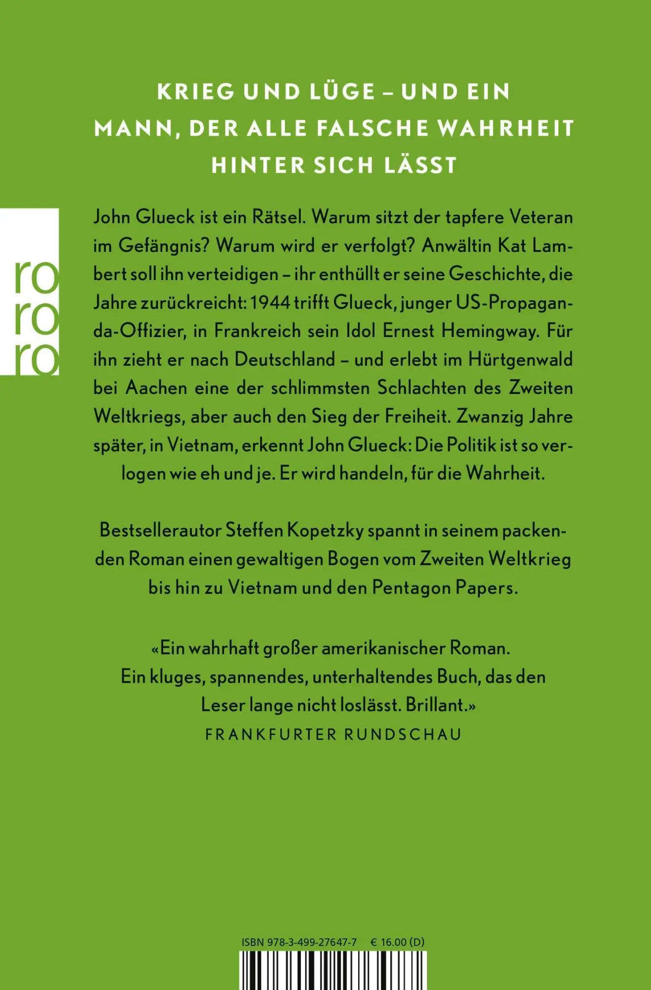 Rückseite: 9783499276477 | Propaganda | Steffen Kopetzky | Taschenbuch | 496 S. | Deutsch | 2021
