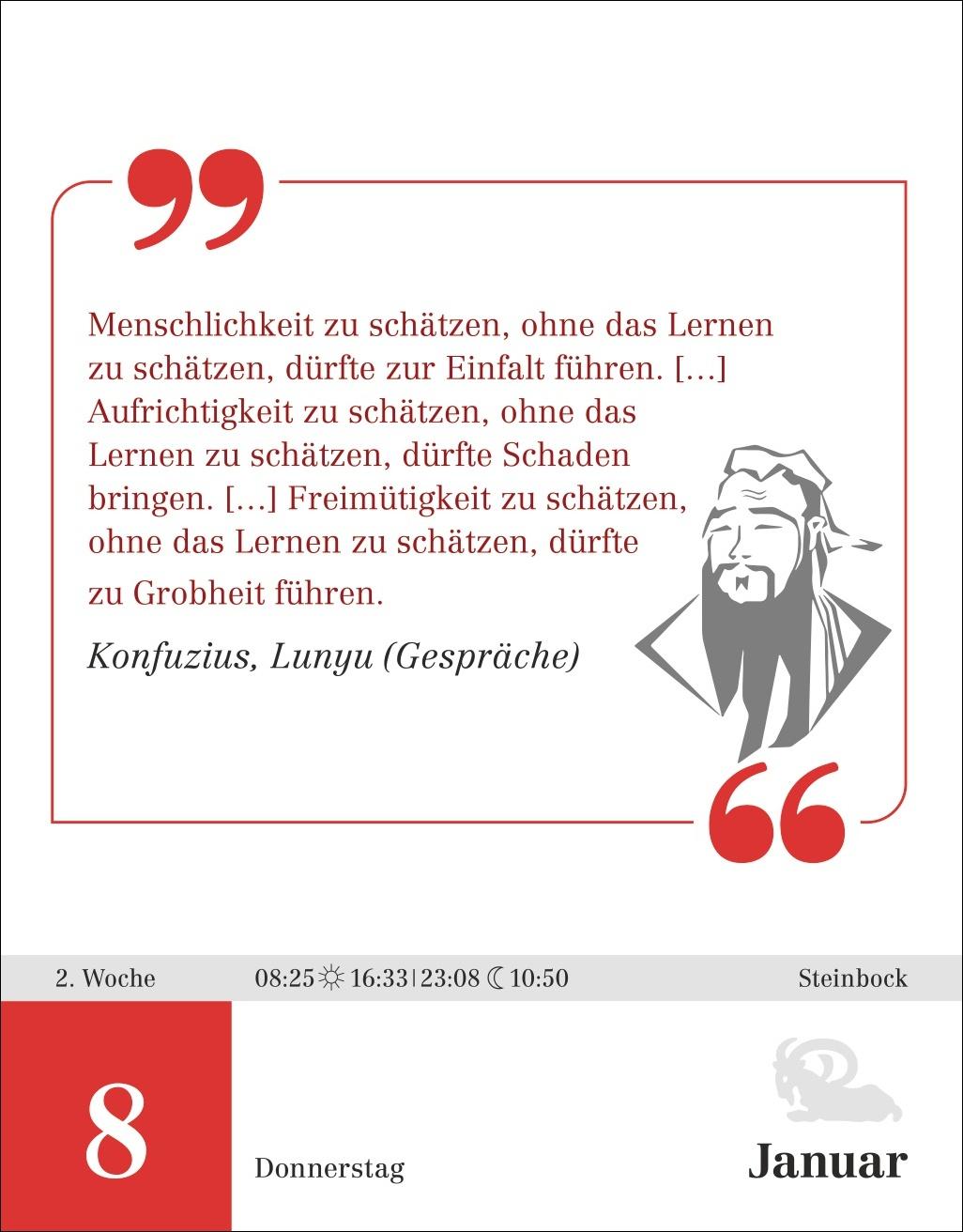 Bild: 9783840036477 | Der Philosophie-Kalender Tagesabreißkalender 2026 | Hattstein (u. a.)
