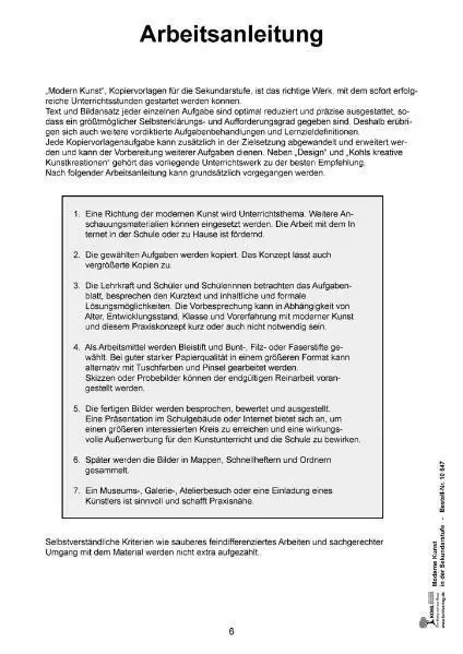 Bild: 9783866326477 | Moderne Kunst.Bd.1 | Für die Sekundarstufe 1. 46 Kopiervorlagen | Buch