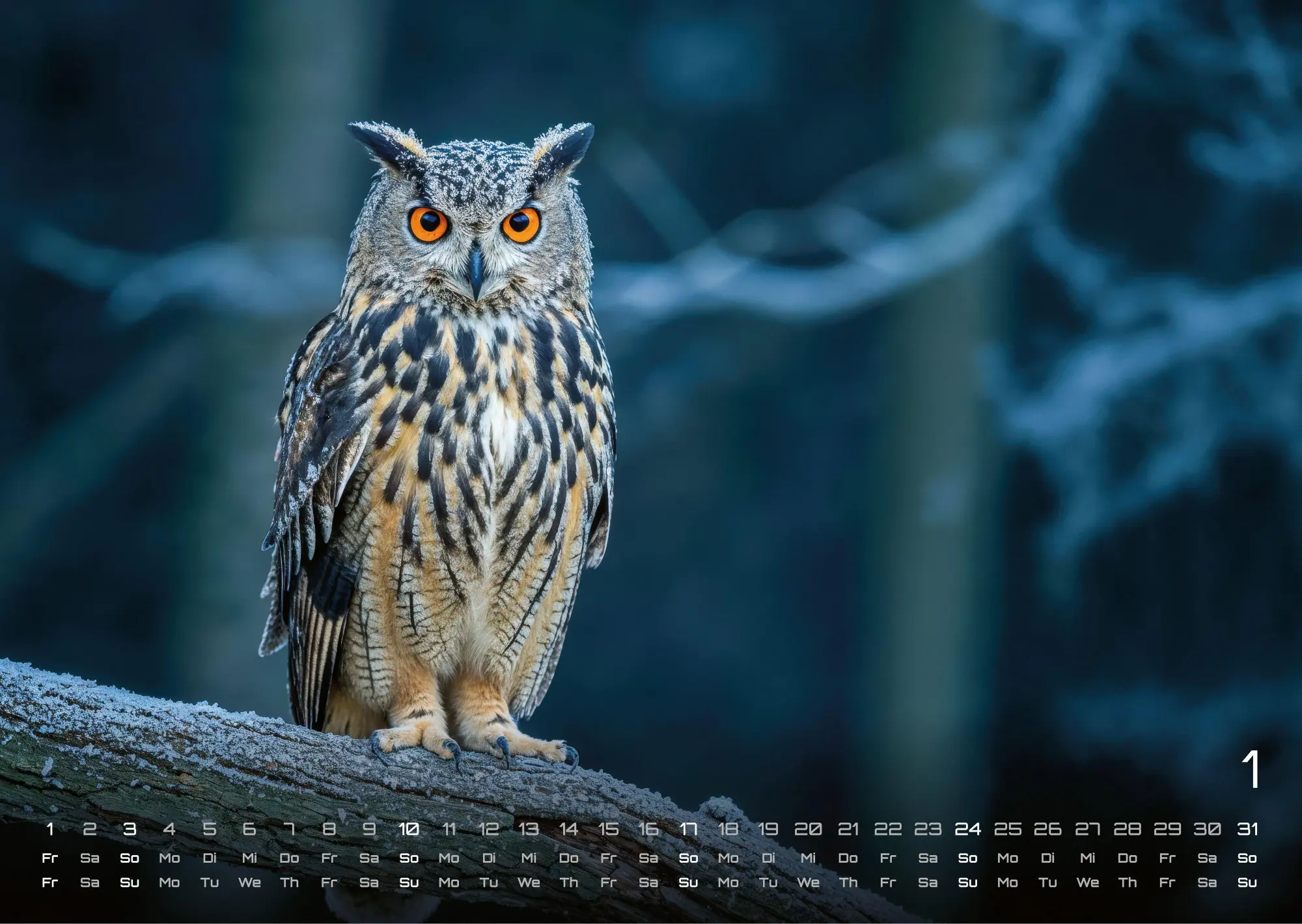 Bild: 9783986736477 | Eulen - Wächter der Nacht - 2027 - Kalender DIN A3 | GP-Fever. de