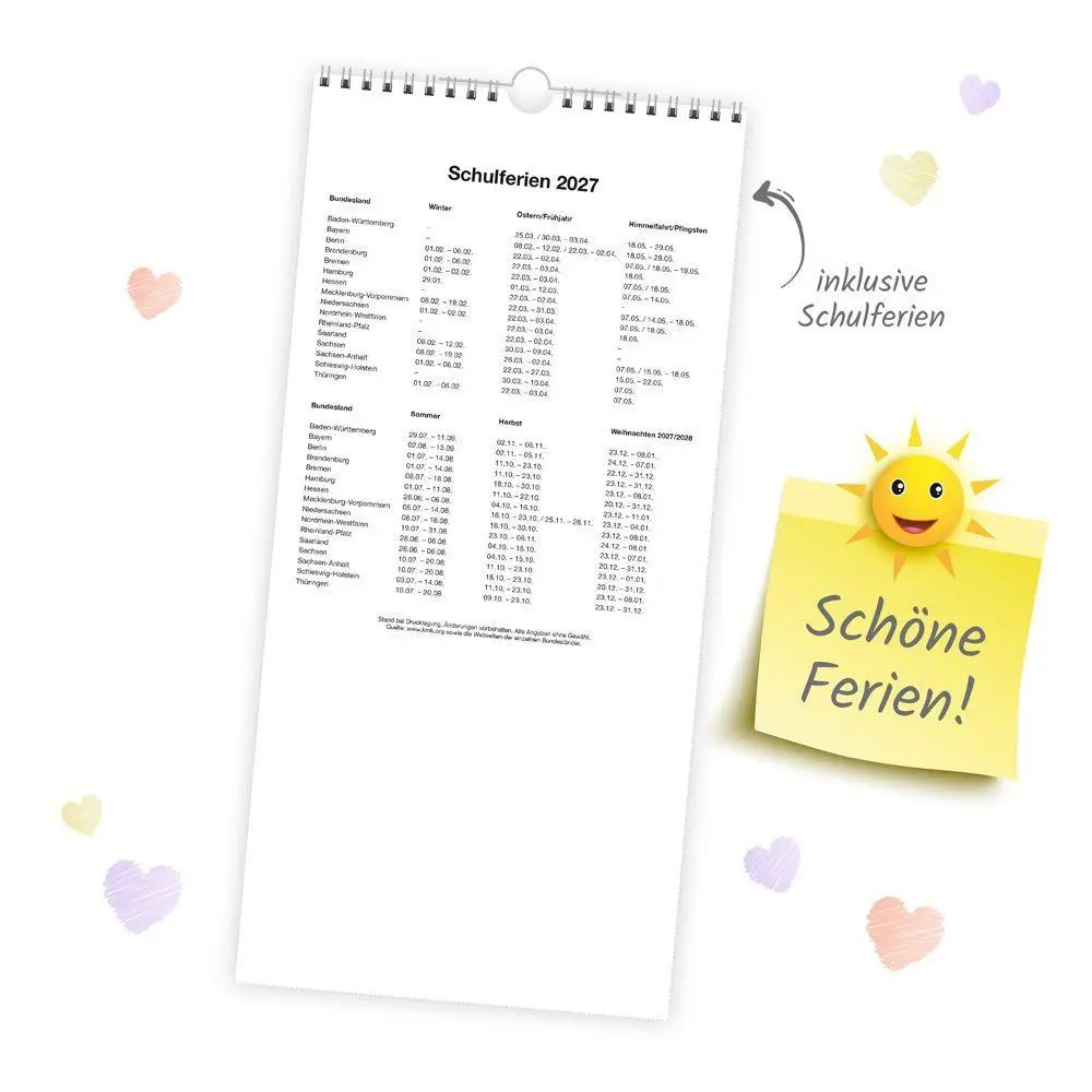 Bild: 9783988026477 | TRÖTSCH - Familienkalender Familienterminer 2027 | Wandkalender | KG