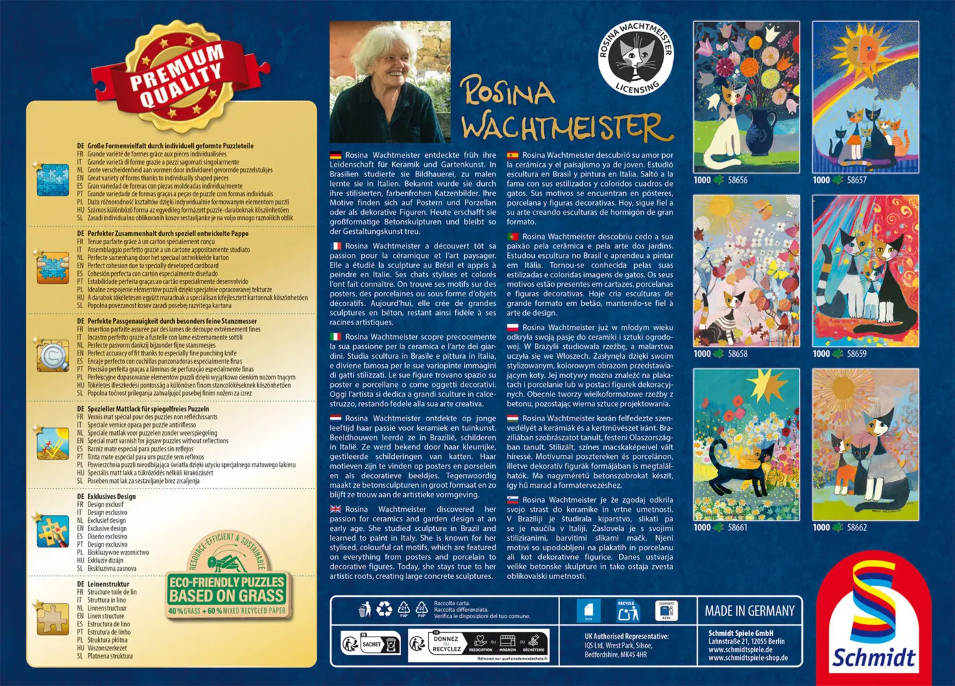 Bild: 4001504586577 | Im Goldregen | Puzzles Rosina Wachtmeister 1.000 Teile mit Goldfolie