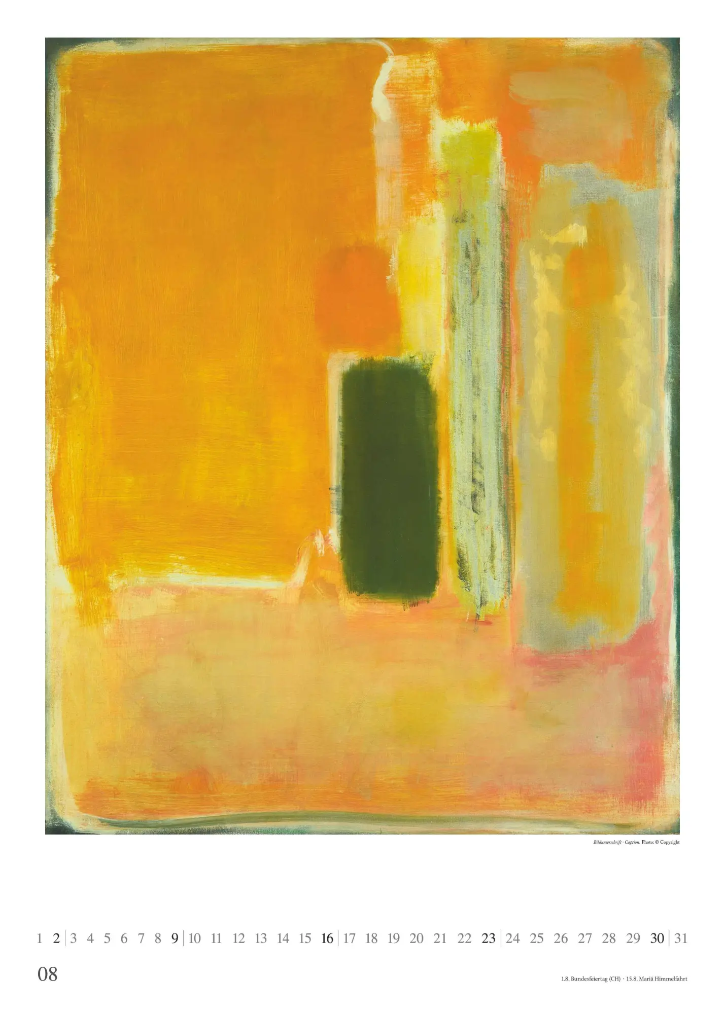Bild: 4069095006577 | Mark Rothko 2026 - Kunst-Kalender - Poster-Kalender - 50x70 | Kalender