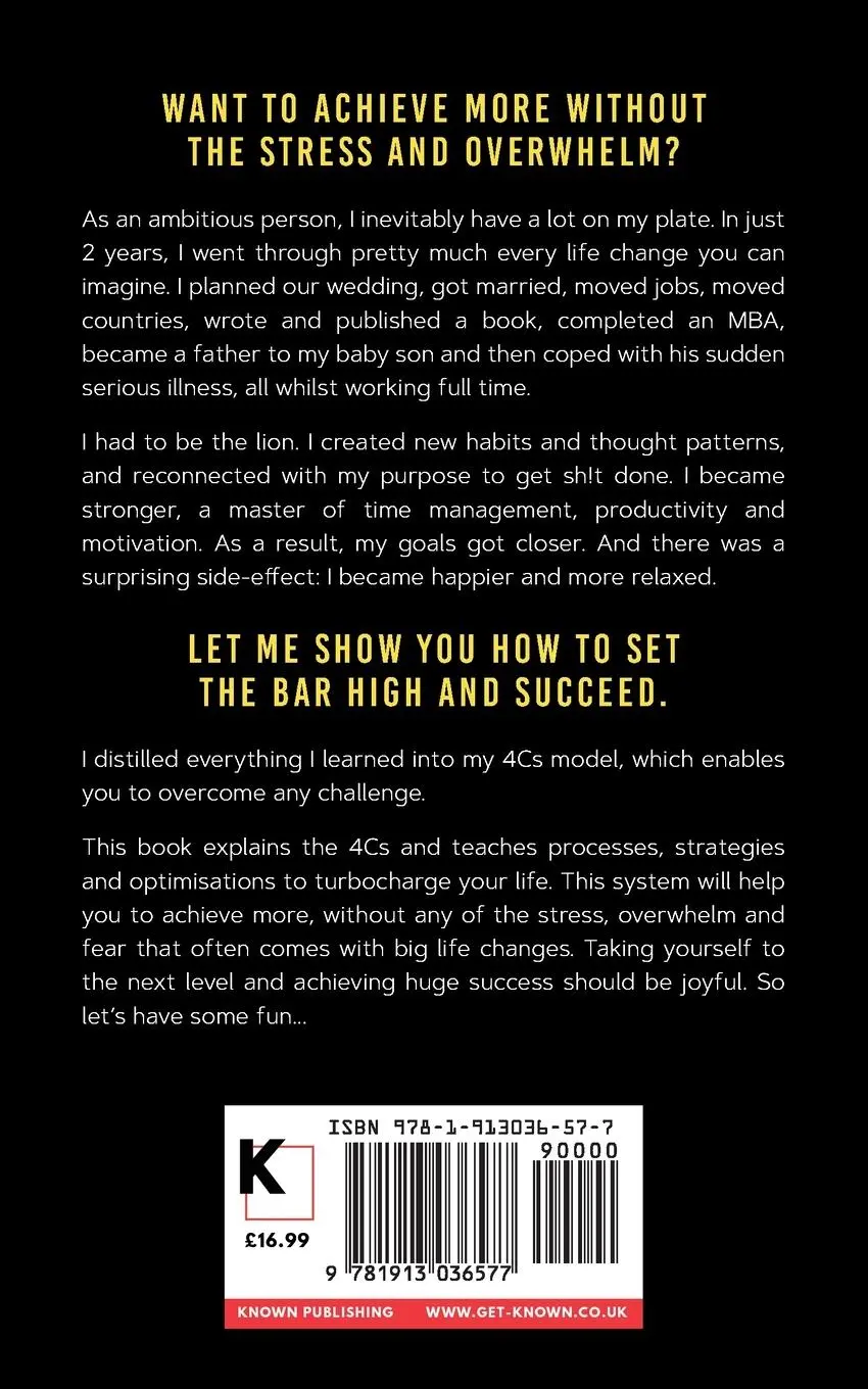 Rückseite: 9781913036577 | Be The Lion | How To Overcome Big Challenges And Make It Happen | Buch