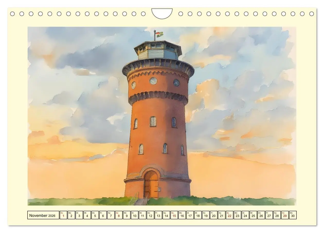 Bild: 9783516606577 | BORKUM Perle der Nordsee (Wandkalender 2026 DIN A4 quer), CALVENDO...