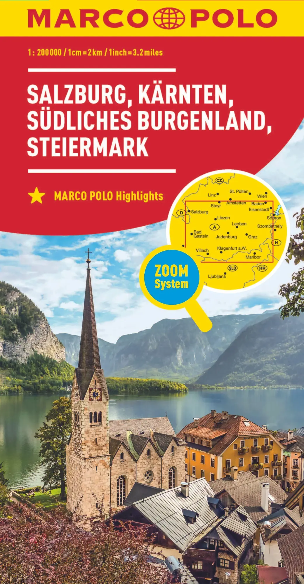 Cover: 9783575016577 | MARCO POLO Regionalkarte Österreich 02 Salzburg, Kärnten,...