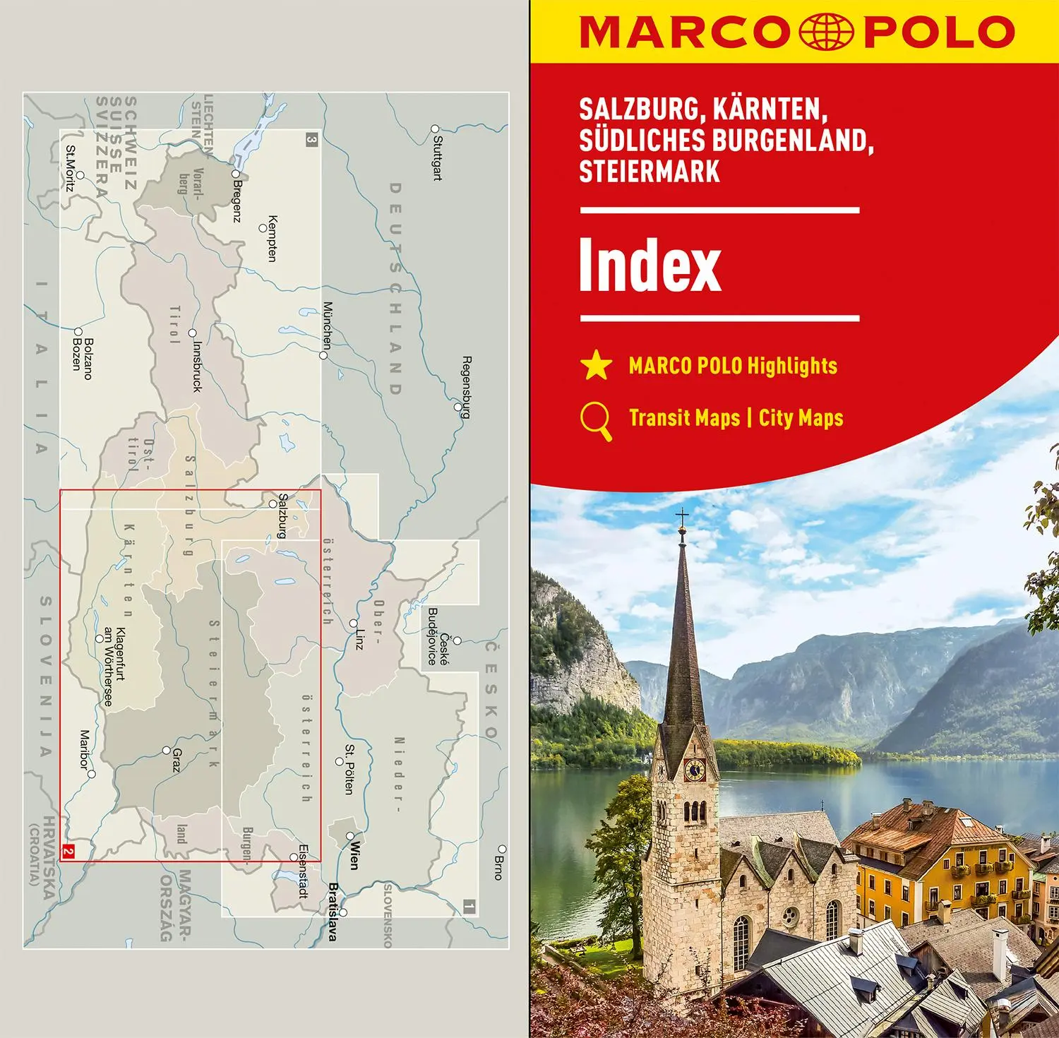 Bild: 9783575016577 | MARCO POLO Regionalkarte Österreich 02 Salzburg, Kärnten,...